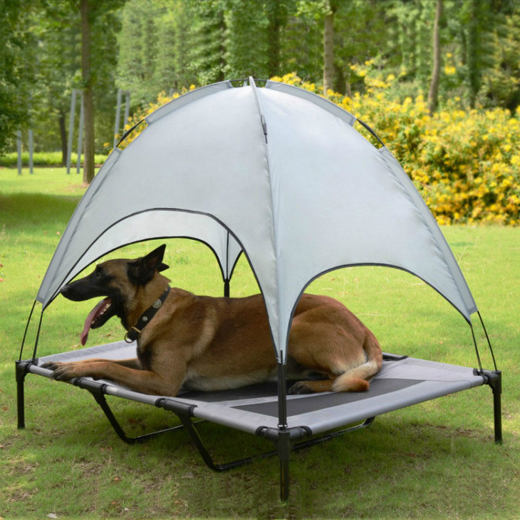 Protect Your Pet From the Summer Heat with a Cooling Dog Cot with Removable Canopy